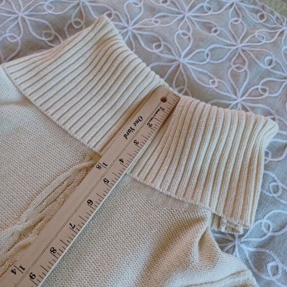Anne Klein Knit Sweater Turtleneck Pullover Poncho Size Small - Medium - Picture 11 of 11
